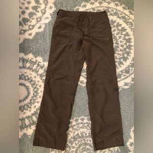 The North Face Womens 4 Hiking Pants Roll Up brown Straight Leg